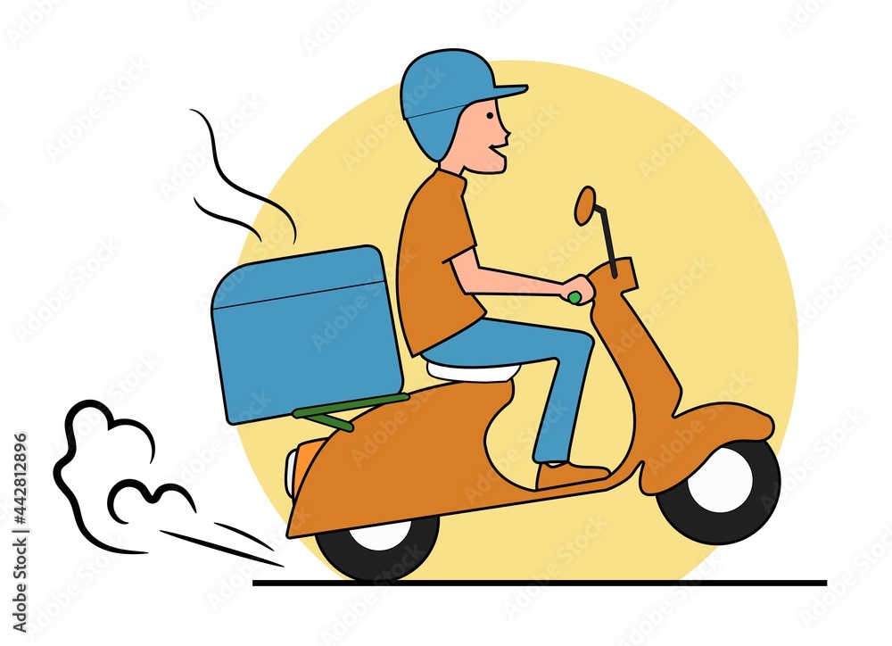 Fast Food Delivery Cartoon Character Design Fast Food Delivery Cartoon Character Design