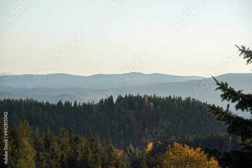 The top of the mountains against the backdrop of the sky, mountain range photo