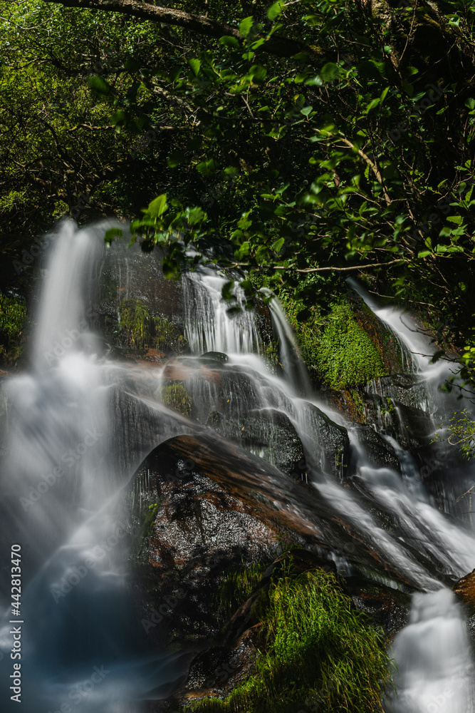 Obraz premium Beautiful waterfall in Frivela Portugal
