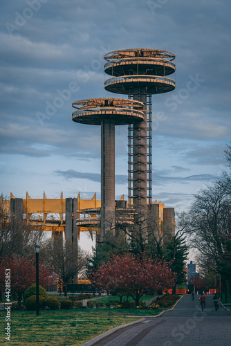 Картината върху платно Towers at Flushing Meadows Corona Park, Queens, New York