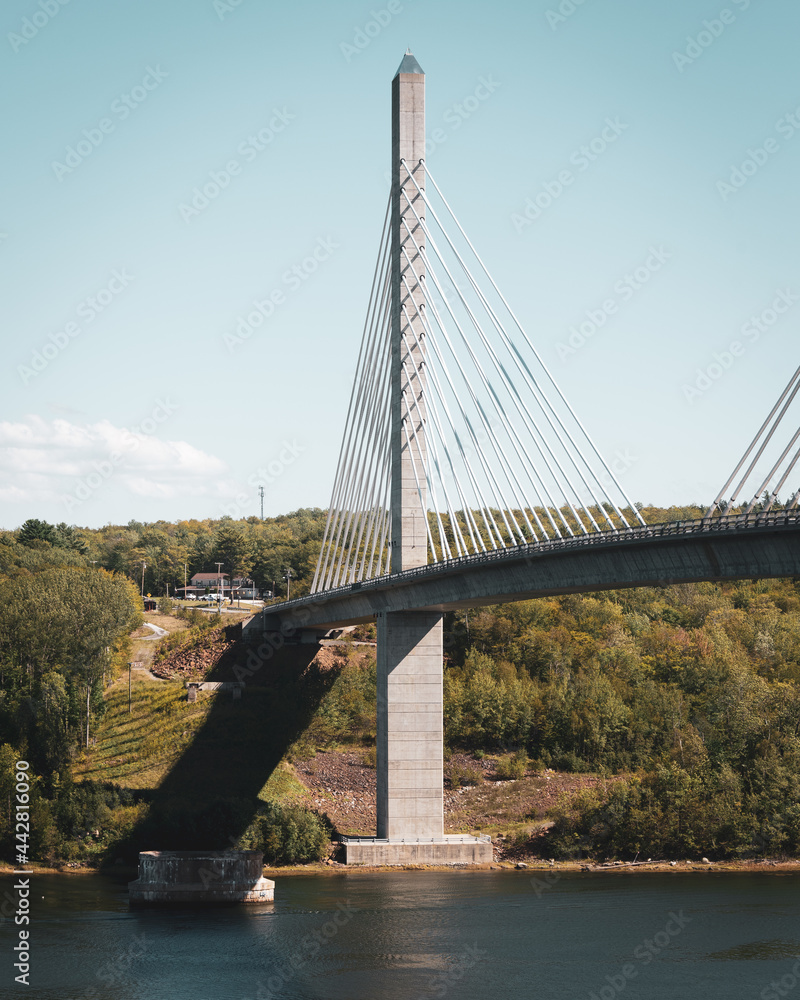 Obraz premium Penobscot Narrows Bridge in, Stockton Springs, Maine