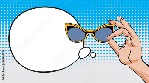 Summer poster. Use it for print or web party, web site or package design. Vector illustration.