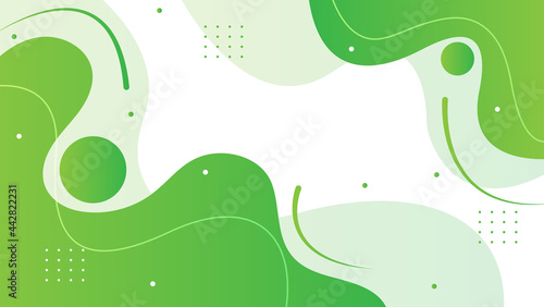 green abstract fluid background