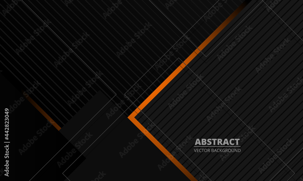 Dark grey elegance business corporate abstract vector background with ...