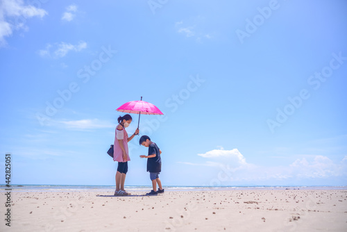 child on the beach