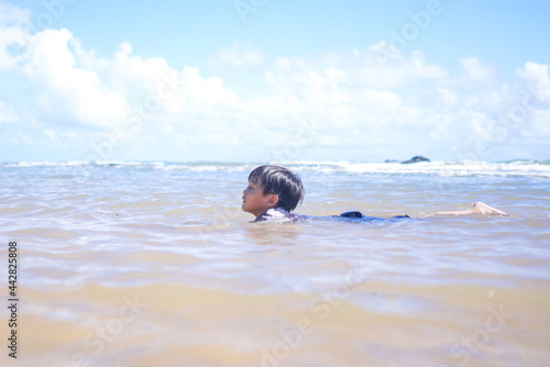 child on the beach