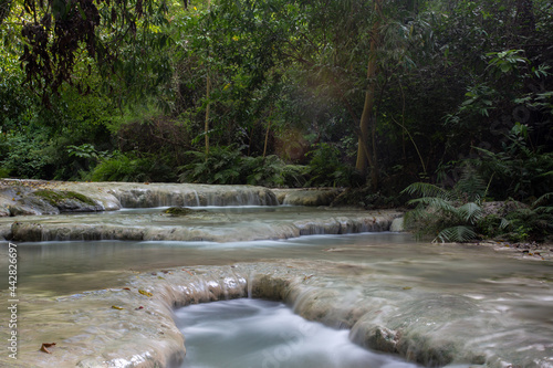 Wangkanlueang Waterfall Oasis of Lopburi in Thailand.
