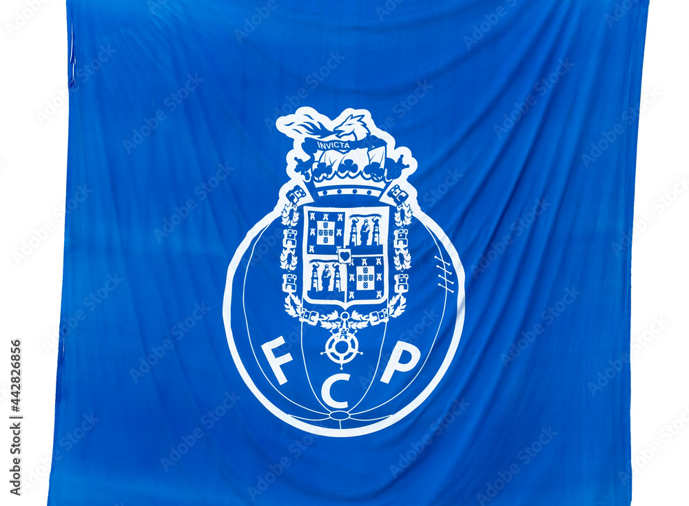 Bandeira Do Futebol Clube Do Porto FCP Em Azul E Branco Stock Photo bandeira-do-futebol-clube-do-porto-fcp-em-azul-e-branco-stock-photo
