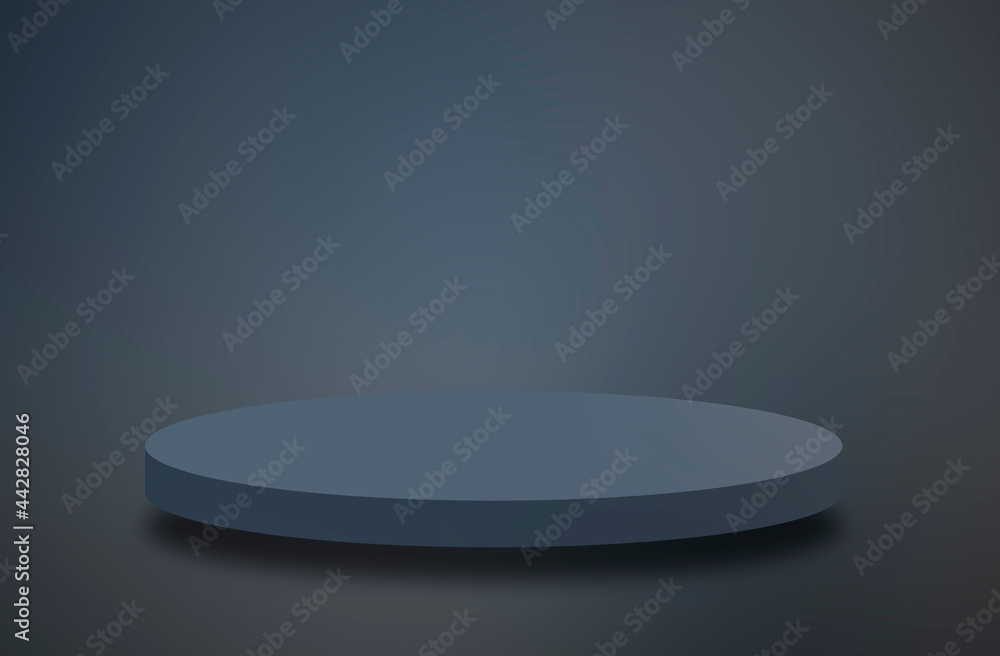 3d render of simple abstract circle podium template design 3d render of simple abstract circle podium template design