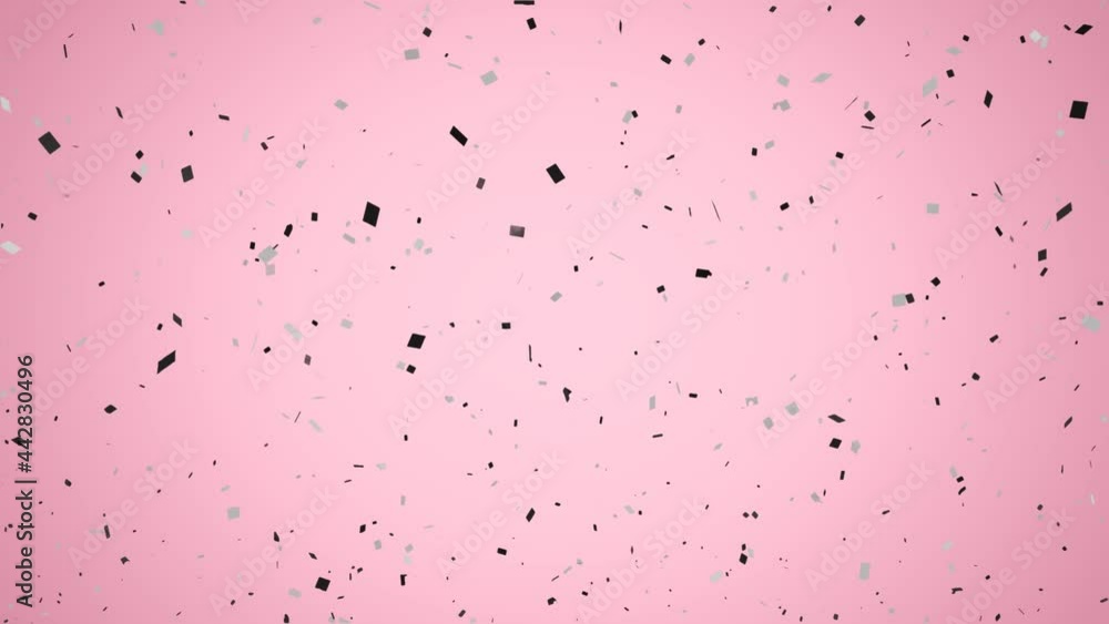 Animation of burning antique document over confetti falling on pink background Animation of burning antique document over confetti falling on pink background