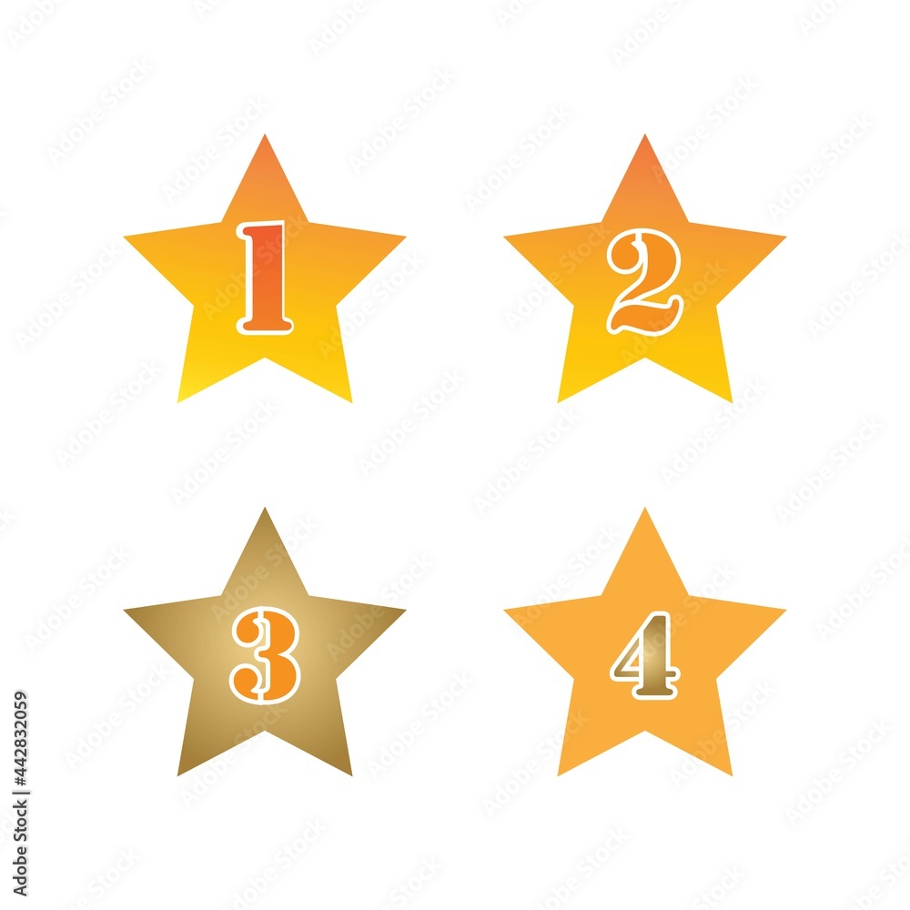 Star number logo Star number logo
