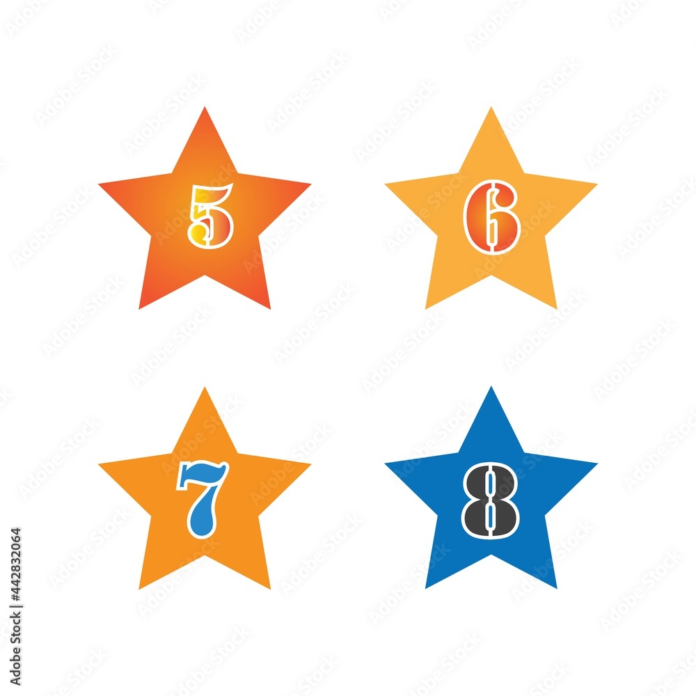 Star number logo Star number logo