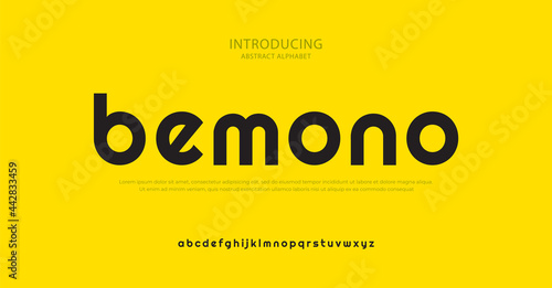 Future minimal alphabet font. Typography urban style fonts for sport, technology, digital, aplication, movie logo design