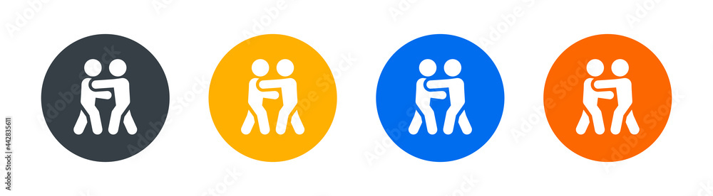 People hugging icon vector illustration. Human relationship. People hugging icon vector illustration. Human relationship.