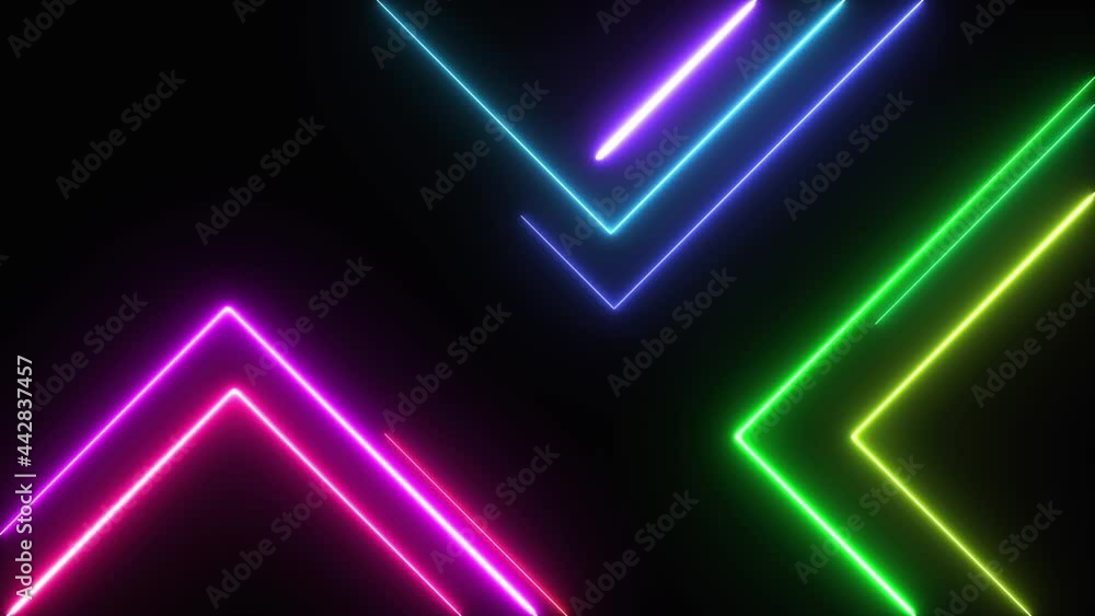 Neon running lasers technology background Neon running lasers technology background