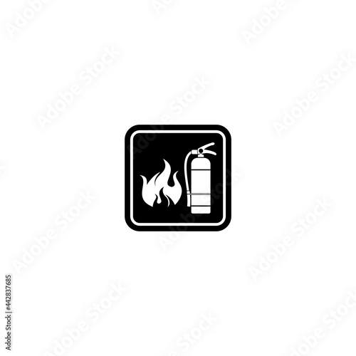 fire emergency evacuations procedure sign icon vector symbol