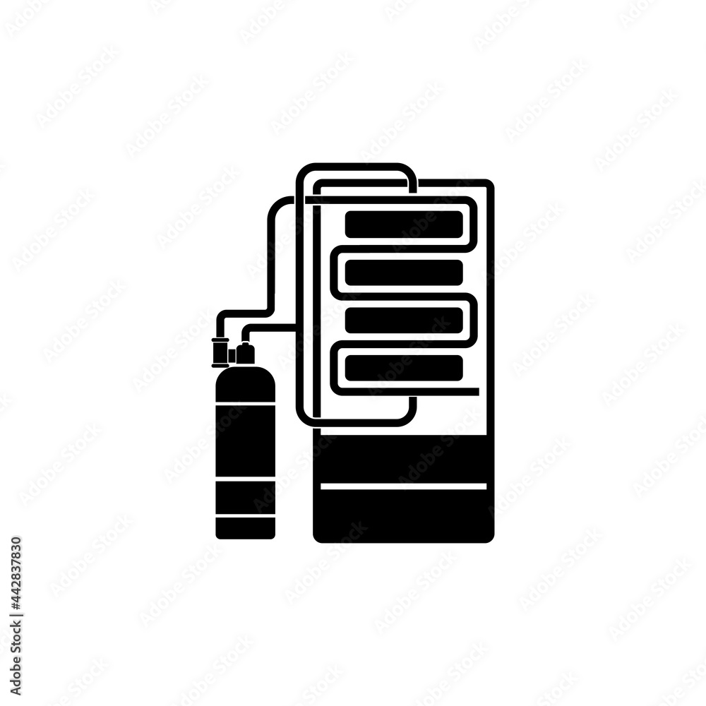 automatic fire extinguisher icon vector sign symbol automatic fire extinguisher icon vector sign symbol