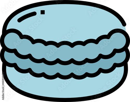 macaron color outline icon