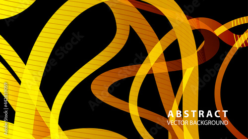 Wallpaper Mural Abstract curve line wave background - vector Torontodigital.ca