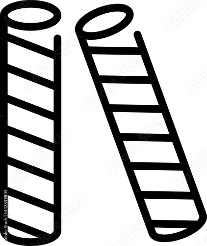wafer sticks outline icon