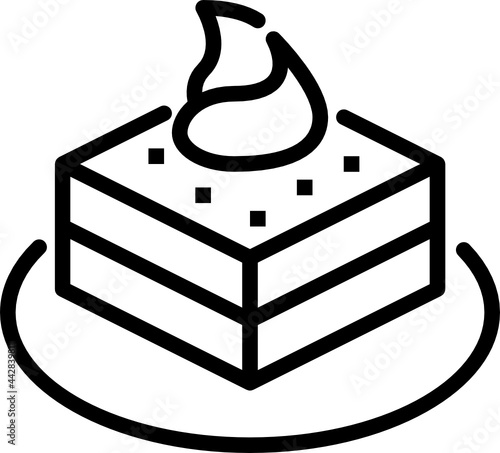 tiramisu outline icon