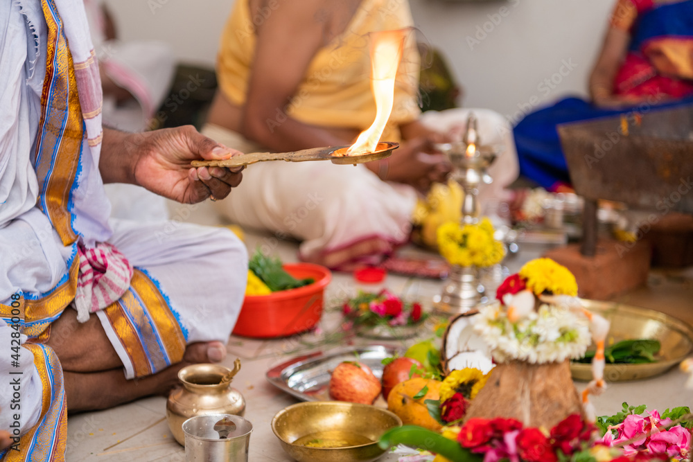 Oil lamp, rituals, Diwali , Hindu festival , royal Rajasthan, India	