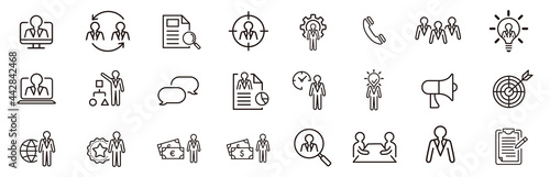 Set of recruitment vector Outline 