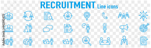 Set of recruitment vector Outline 