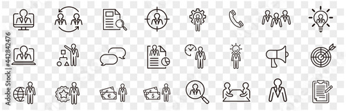 Set of recruitment vector Outline 