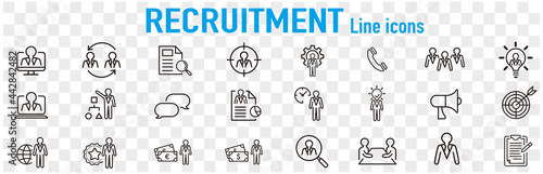 Set of recruitment vector Outline 