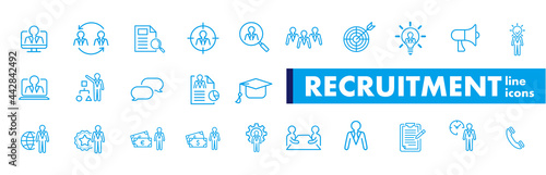 Set of recruitment vector Outline 