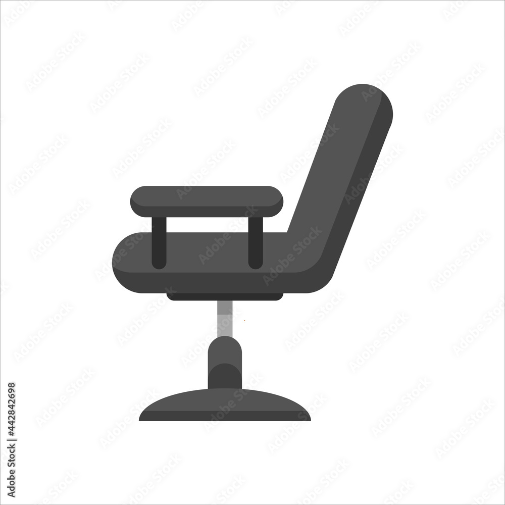 shaving chair icon flat icon vector illustration isolated on white background. for the theme of barber, shaving and others. shaving chair icon flat icon vector illustration isolated on white background. for the theme of barber, shaving and others.