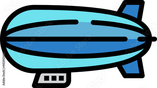 airship color outline icon