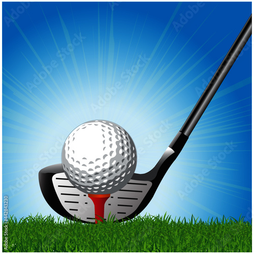 golf ball on tee