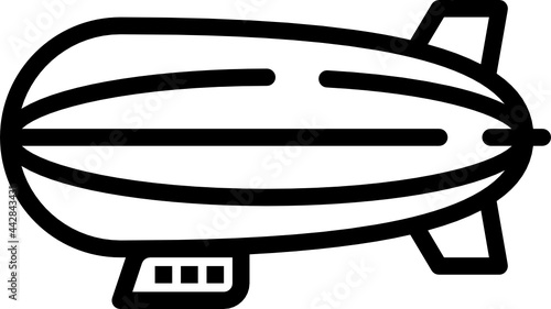 airship outline icon