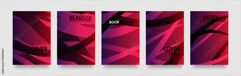 Fototapeta premium abstract wave background with gradient color. Applicable for design cover presentation invitation flyer annual report poster and business card desing packaging - Vector
