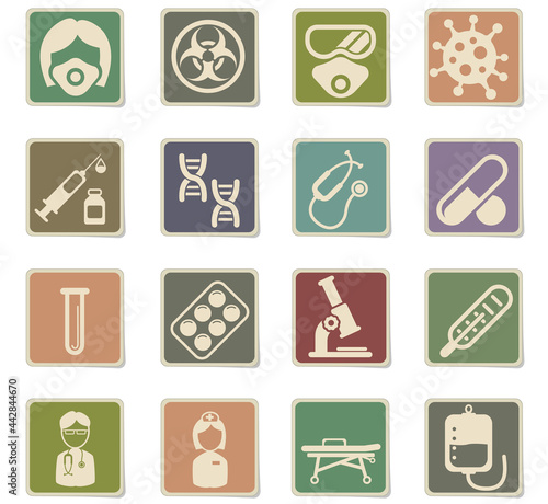 Coronavirus COVID-19 icon set