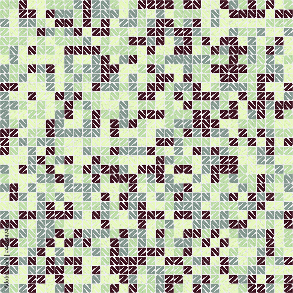 Abstract Geometric Pattern generative computational art illustration