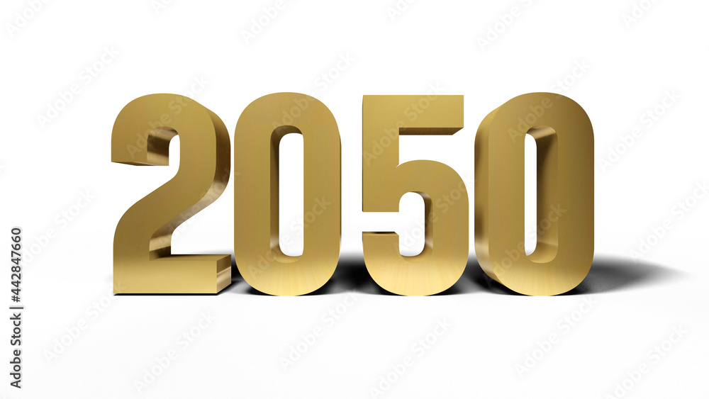 2050 golden bold letters isolated on white 3d-illustration
2050 golden bold letters isolated on white 3d-illustration