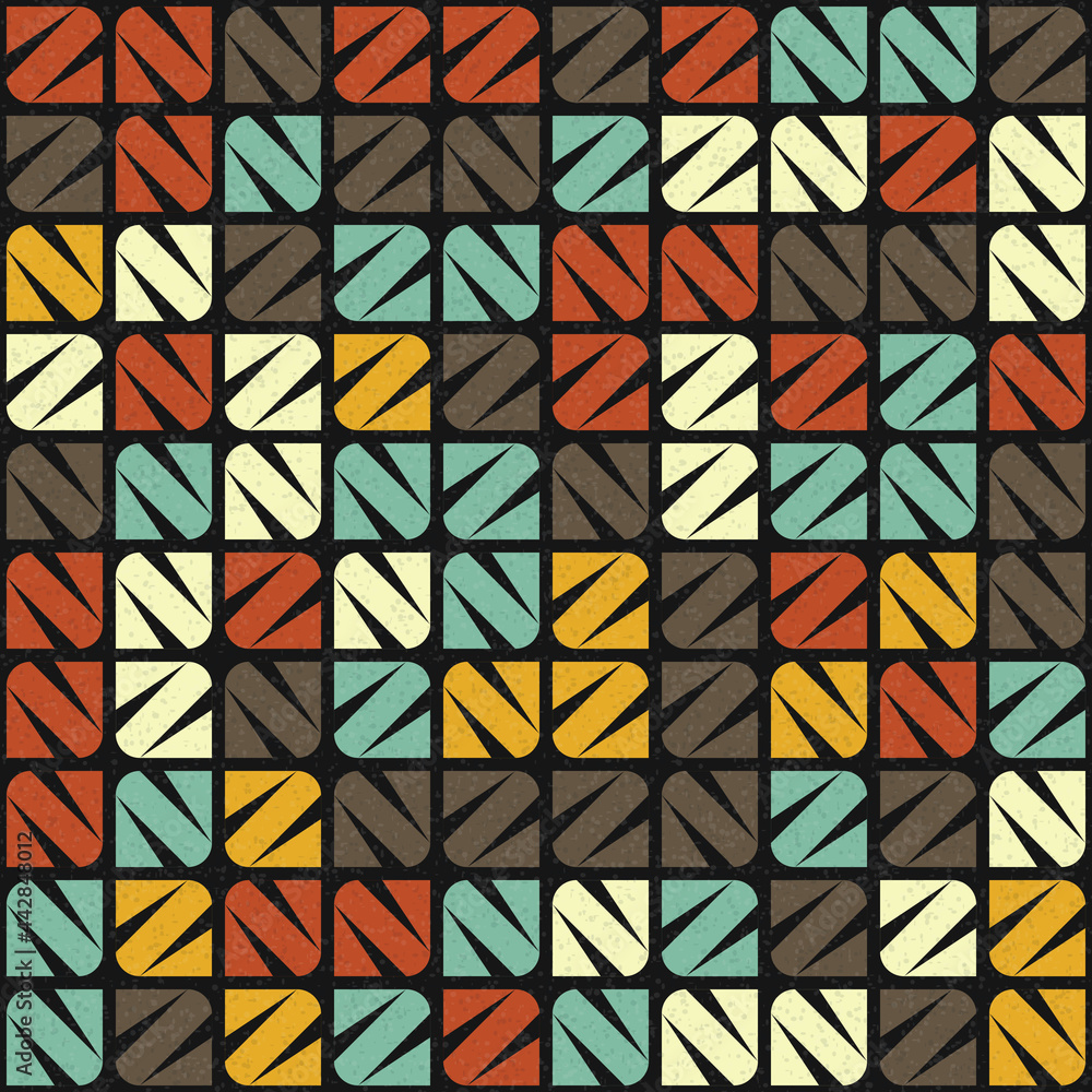 Abstract Geometric Pattern generative computational art illustration