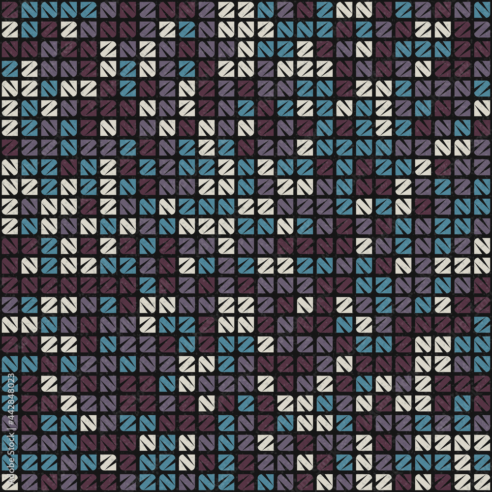 Fototapeta premium Abstract Geometric Pattern generative computational art illustration