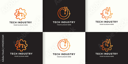 industrial technology line logo