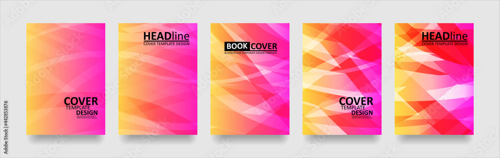 Fototapeta premium abstract wave background with gradient color. Applicable for design cover presentation invitation flyer annual report poster and business card desing packaging - Vector