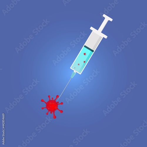 carona virus vaccine coronavirus,injection, syringe, fight against the virus. covid photo