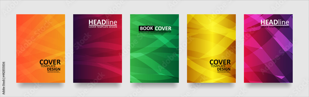 Fototapeta premium abstract wave background with gradient color. Applicable for design cover presentation invitation flyer annual report poster and business card desing packaging - Vector