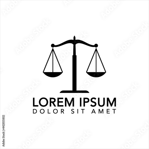 Law icon vector design template

