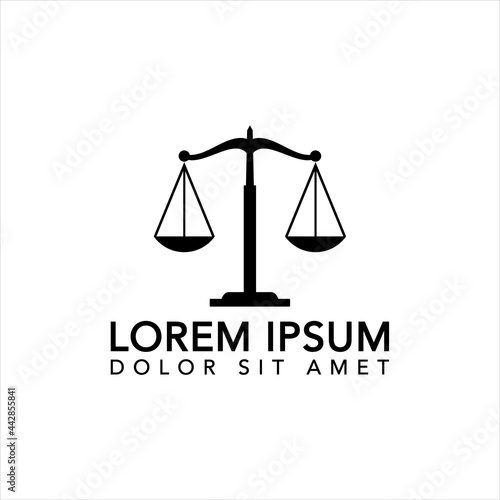 Law icon vector design template

