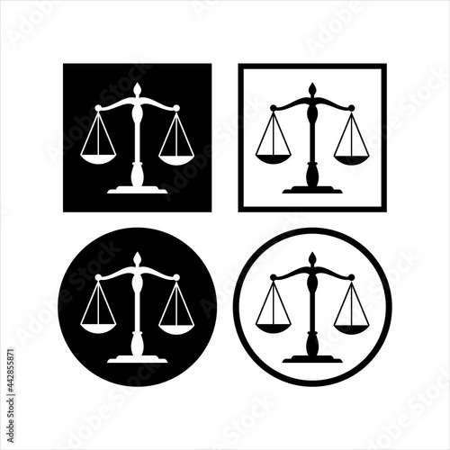 Law icon vector design template

