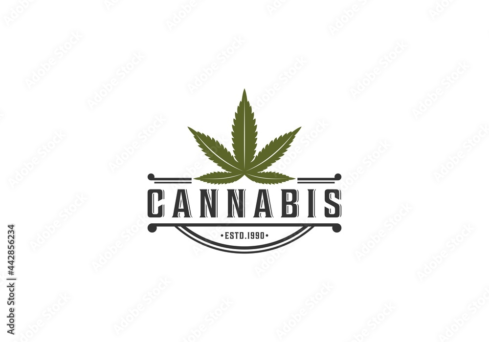 cannabis logo in white background cannabis logo in white background