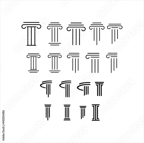 Law icon vector design template

